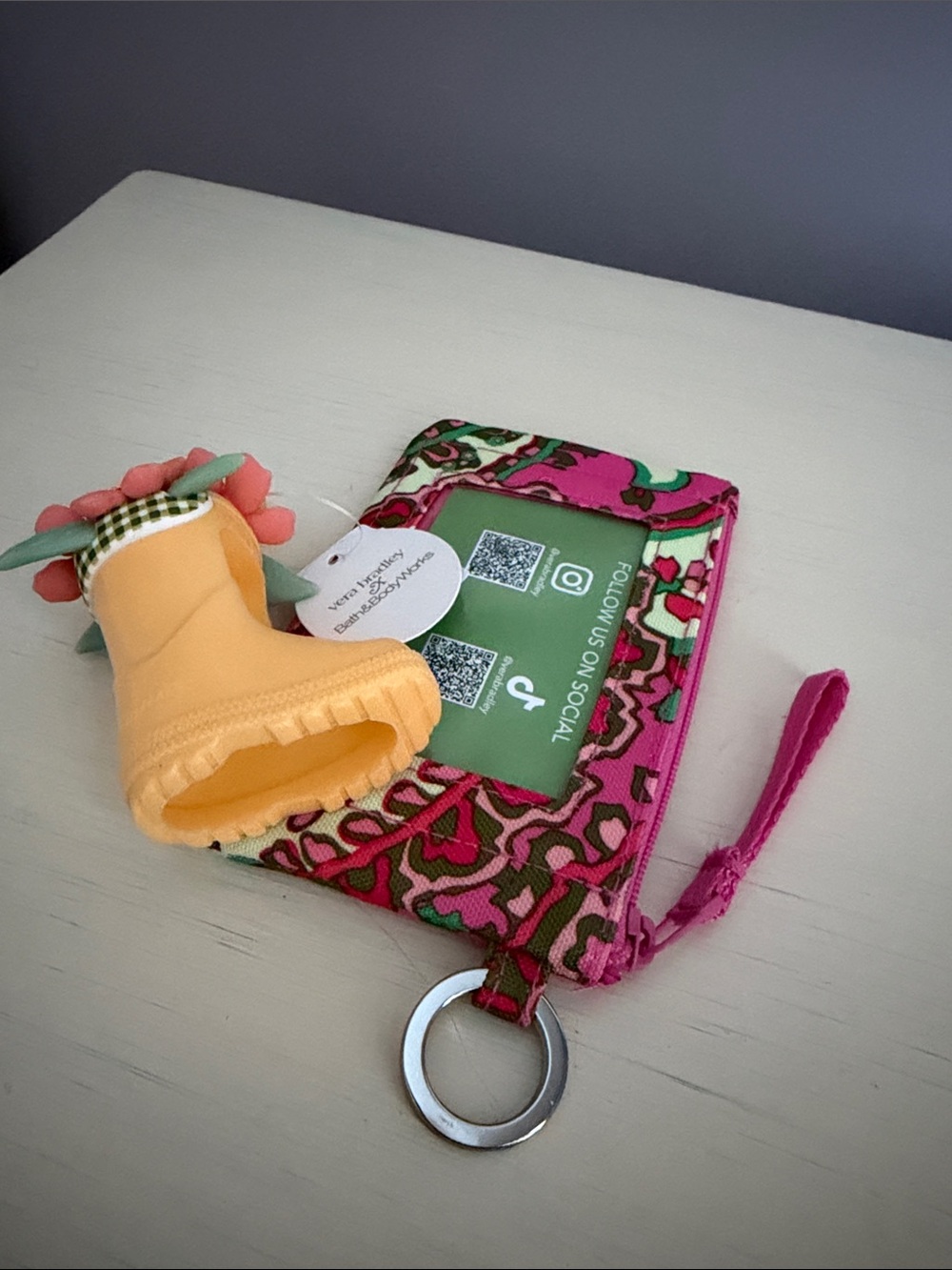 NWT Vera Bradley Lot: Floral ID Holder and Rainboot Pocketbac Holder